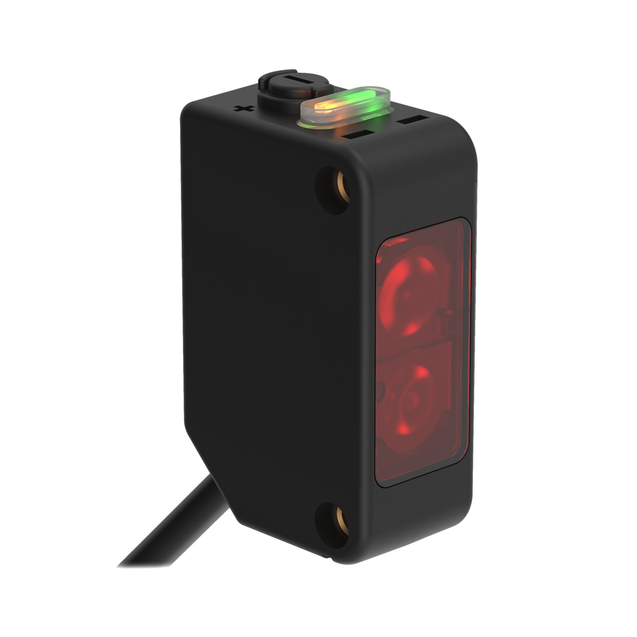 Banner Engineering Photoelectric Sensor; Retro; Rectangular; 6m Range; 10-30VDC; NPN; LO/DO Configurable; M12 Pigtail QD
